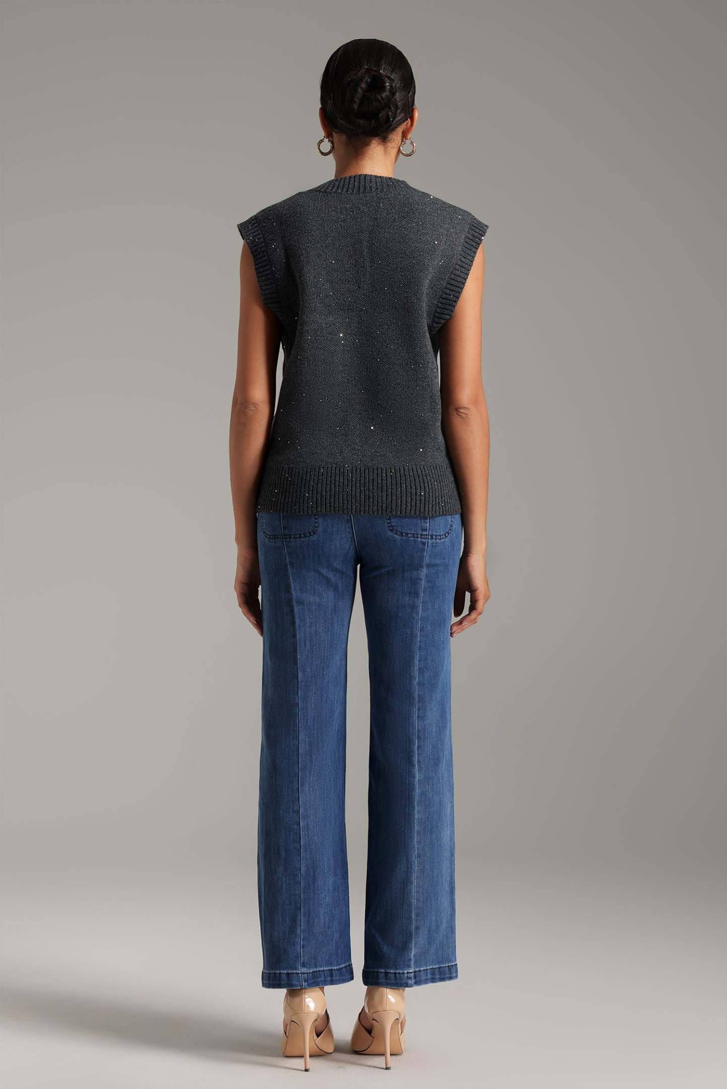 Gacia Işıltılı Örgü Yelek