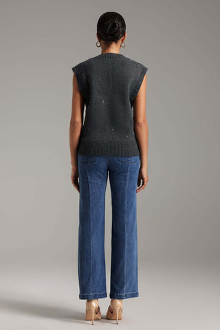 Gacia Işıltılı Örgü Yelek