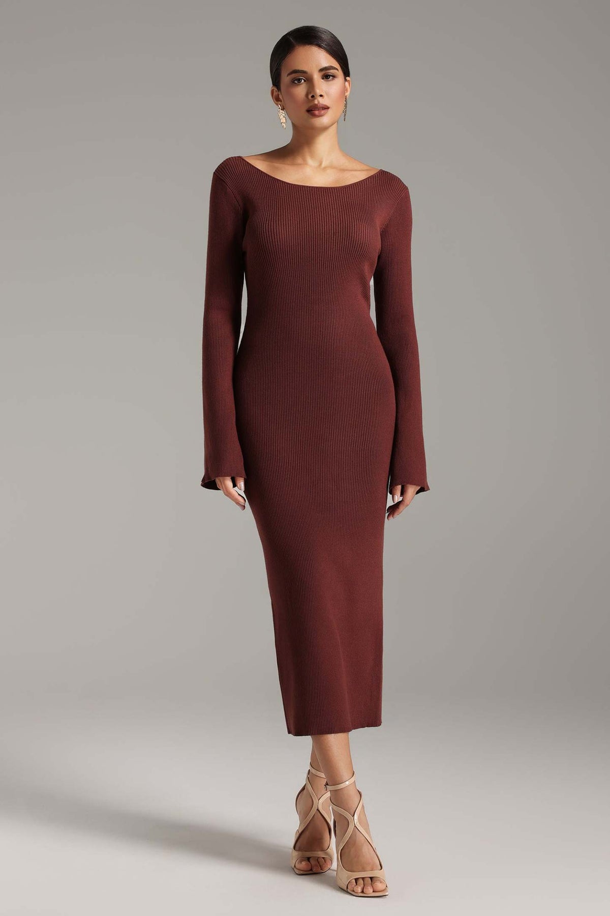 Harper Oymalı Maksi Elbise