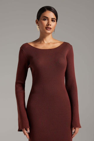 Harper Oymalı Maksi Elbise