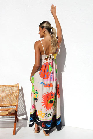 Dasha Elbise TURUNCU MULTİ