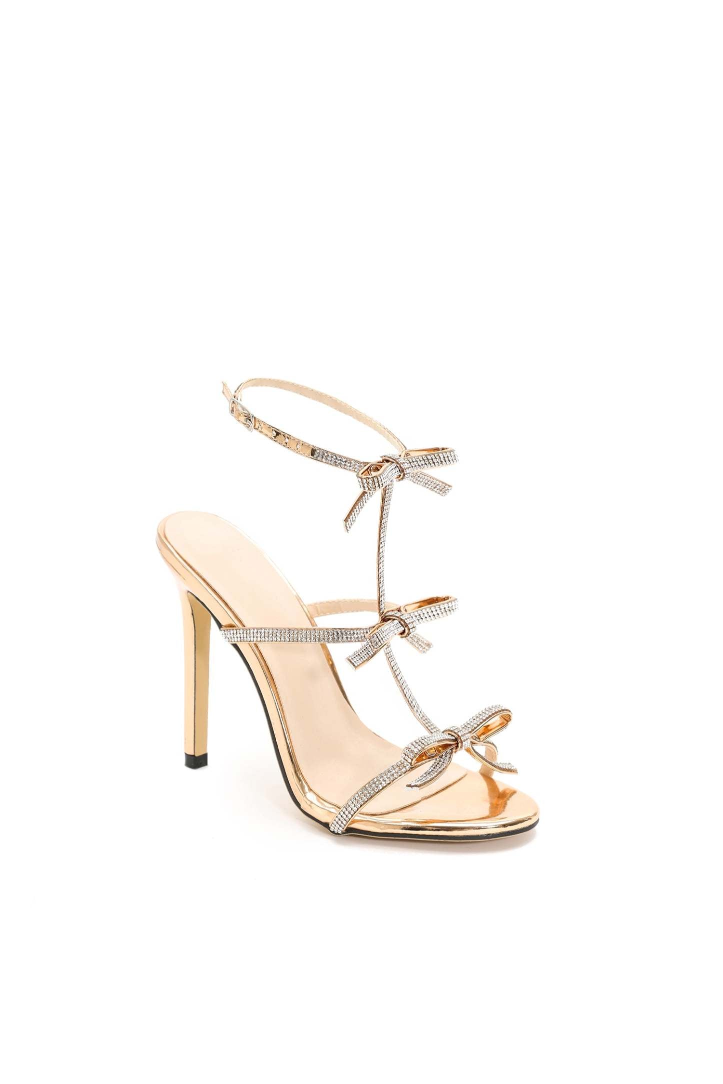 İndi Taş Tokalı Stiletto Sandalet