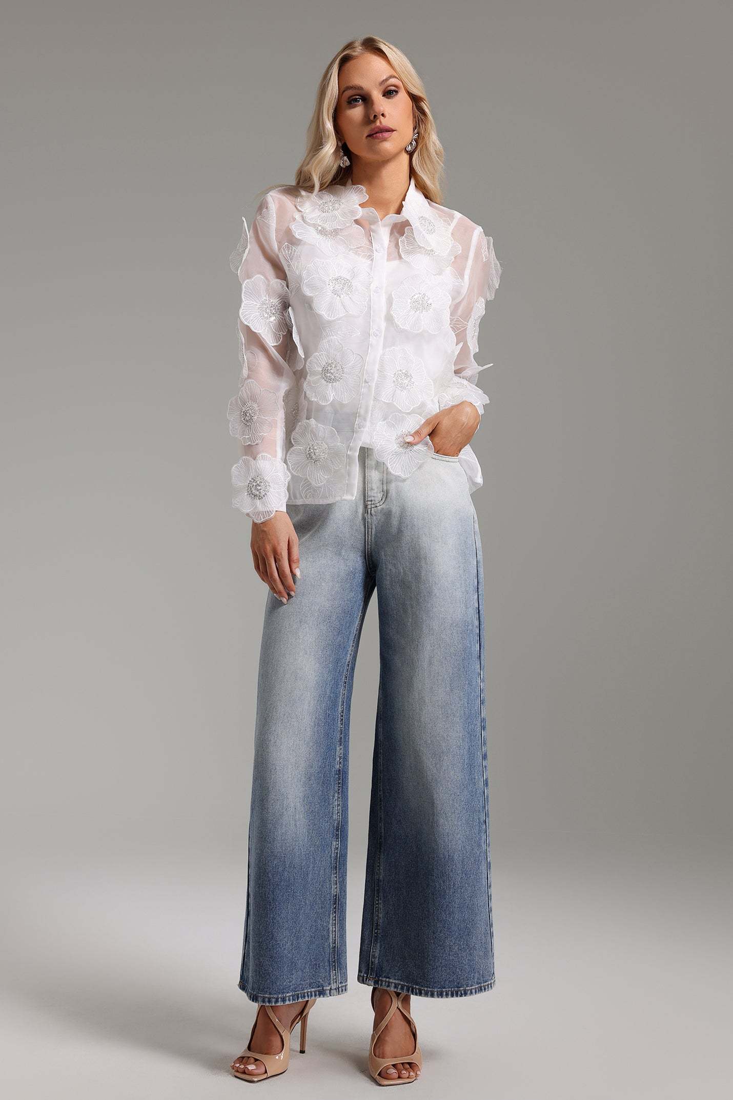 Josie Taş Detaylı Organze Bluz