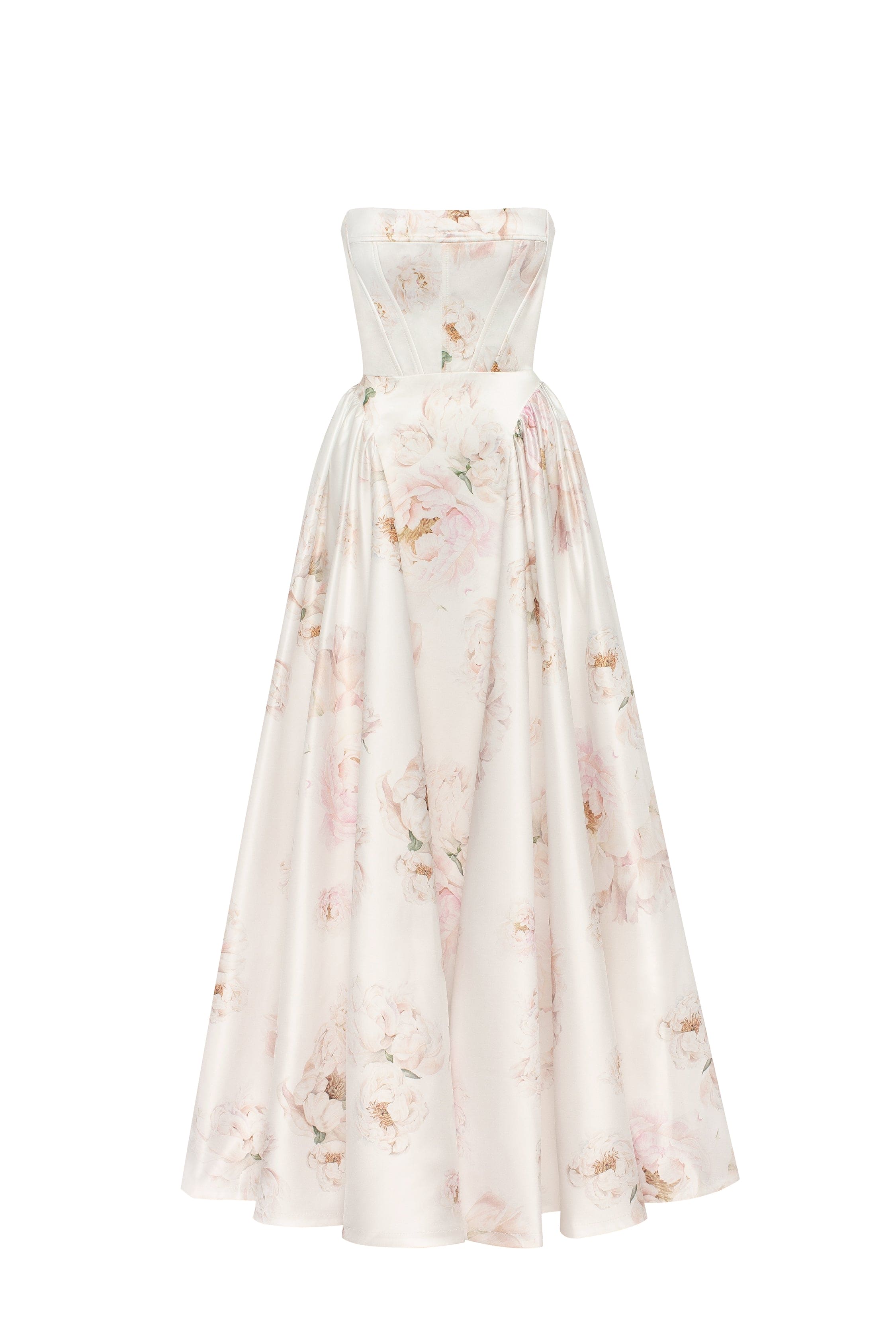 Blossom Elegance Straplez Elbise