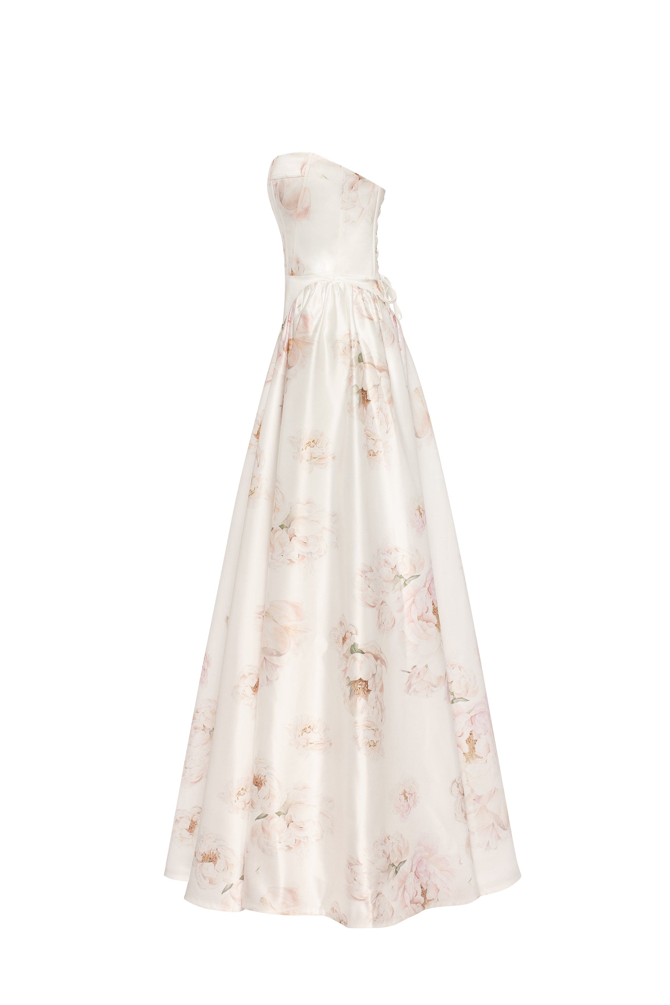 Blossom Elegance Straplez Elbise