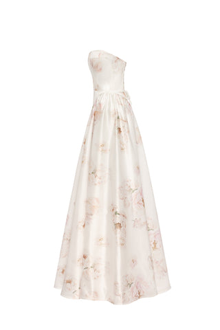 Blossom Elegance Straplez Elbise