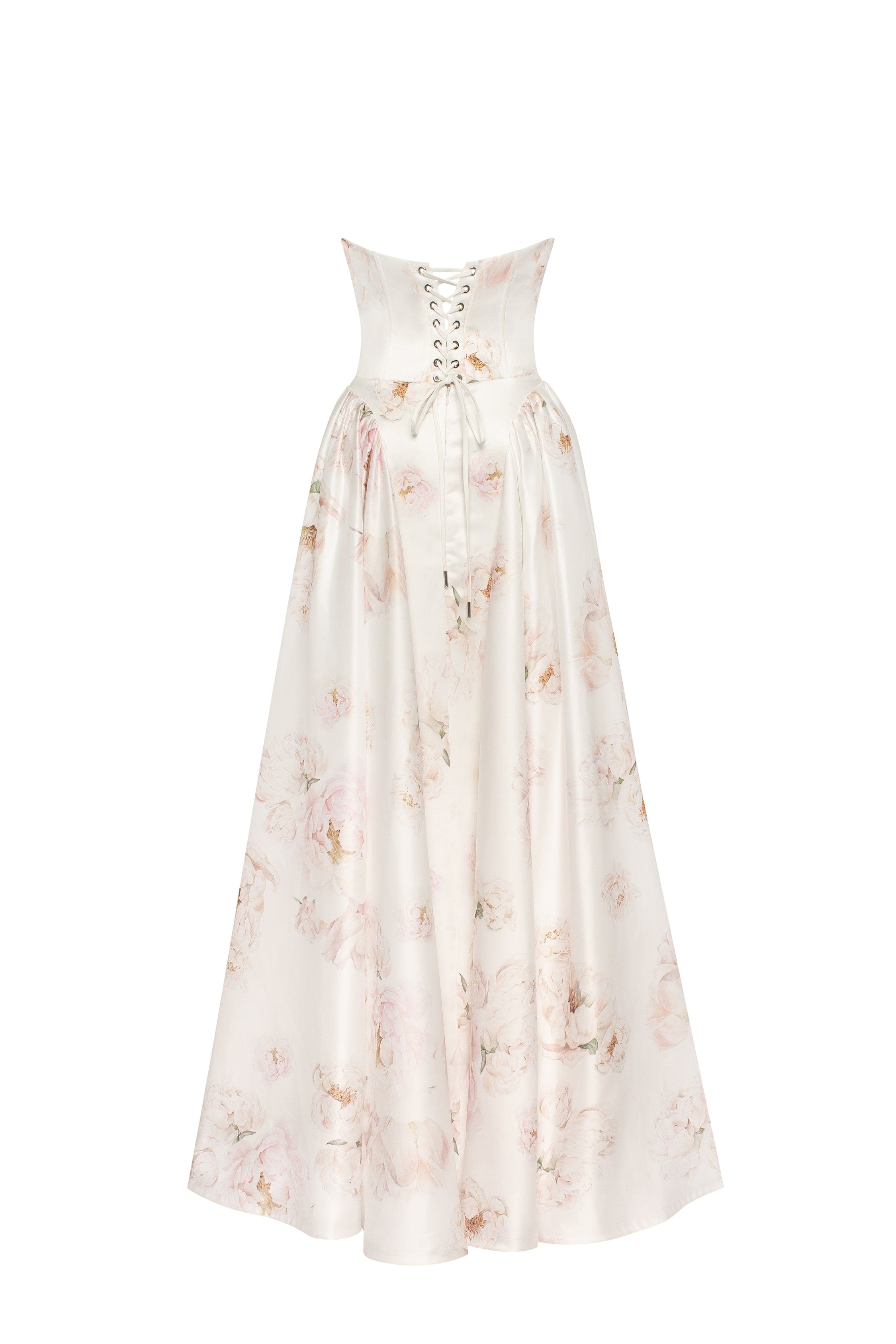 Blossom Elegance Straplez Elbise