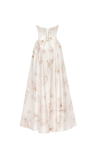 Blossom Elegance Straplez Elbise