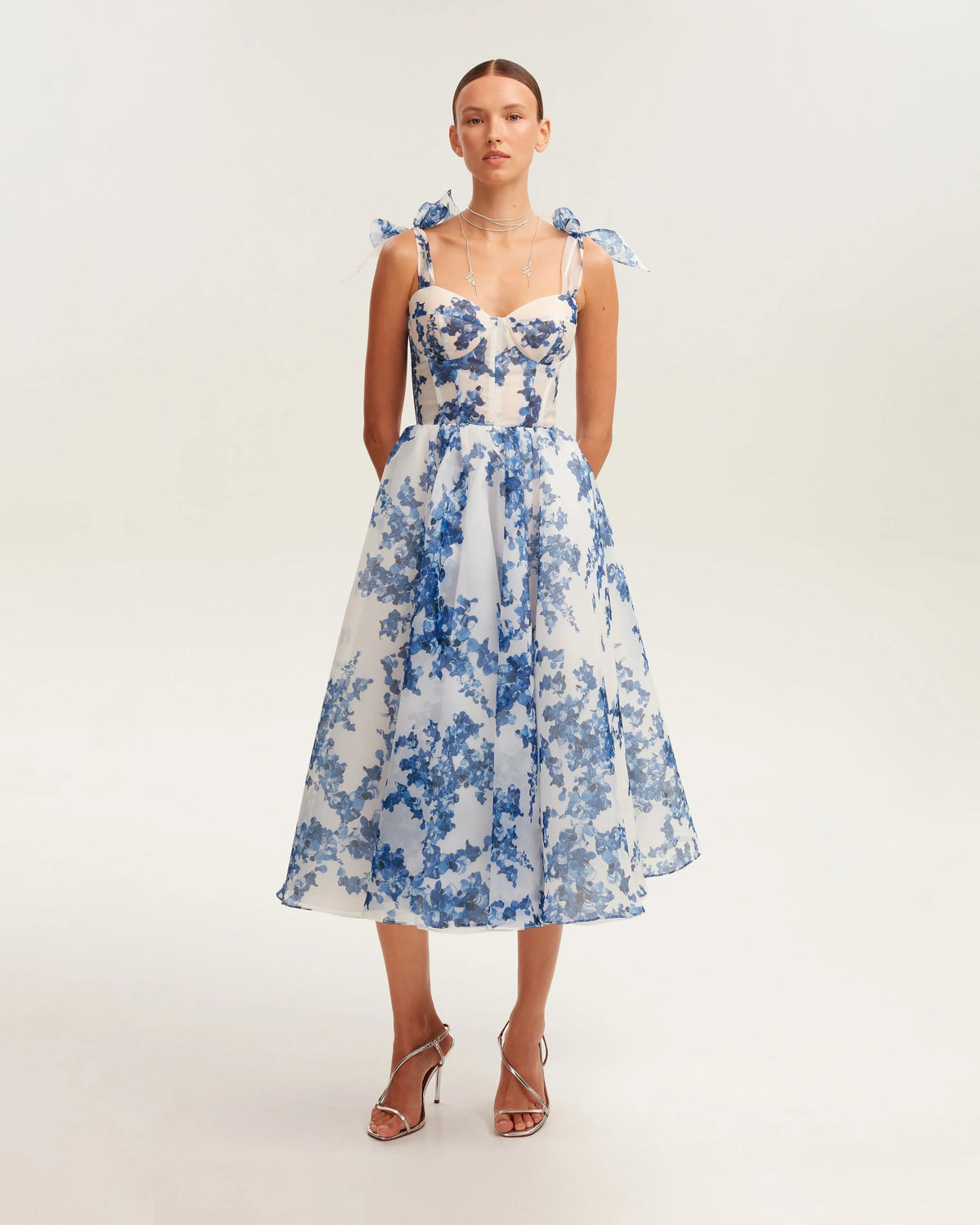 Flora Charm Midi Elbise
