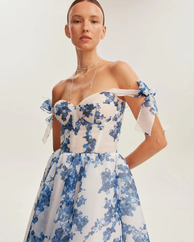 Flora Charm Midi Elbise