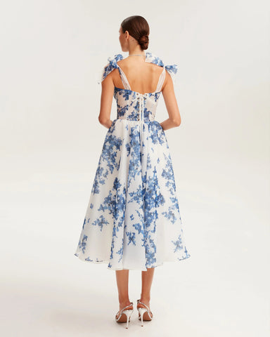 Flora Charm Midi Elbise