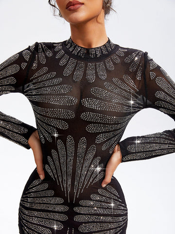 Sharla Siyah Mini Elbise