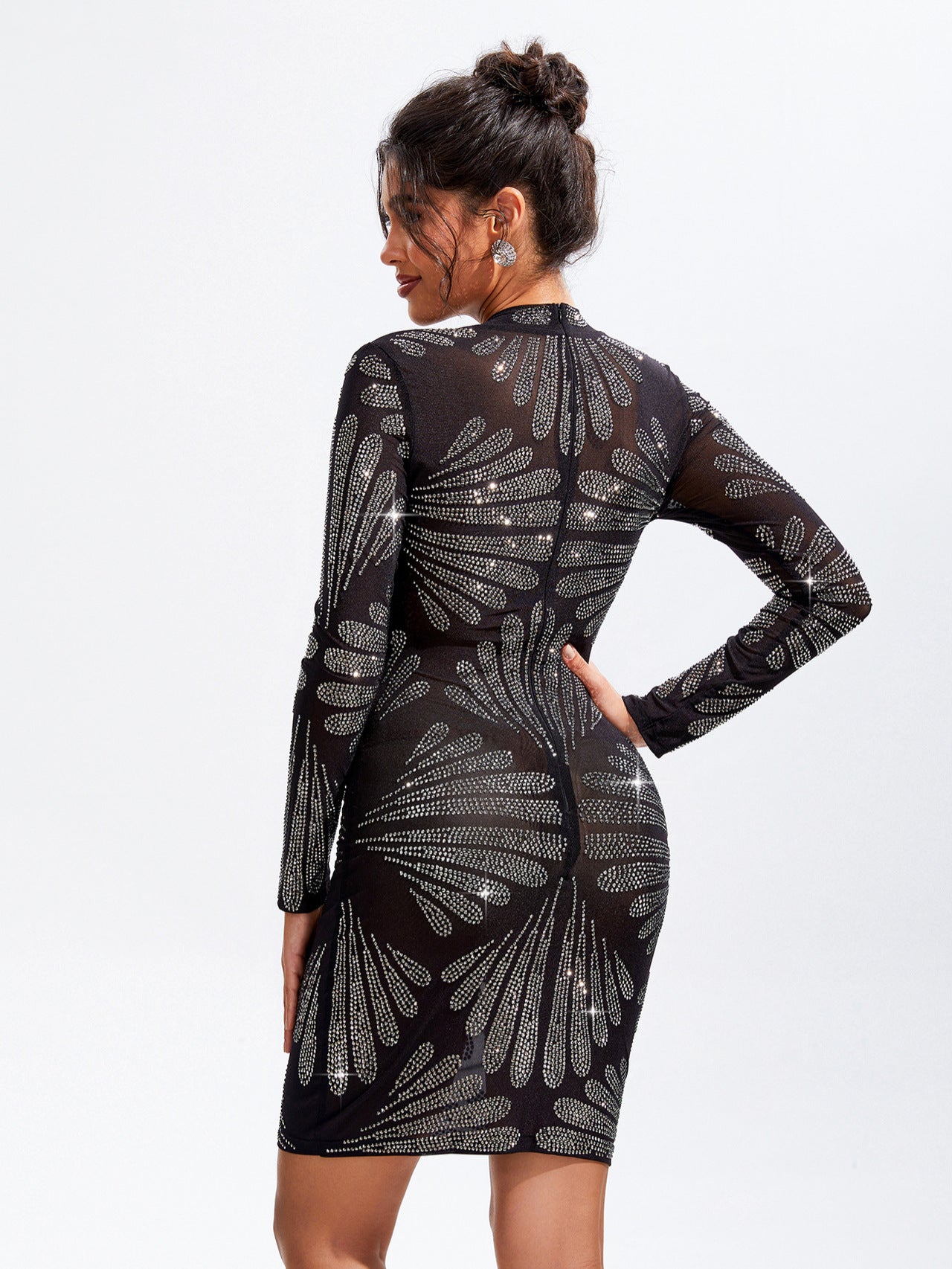 Sharla Siyah Mini Elbise