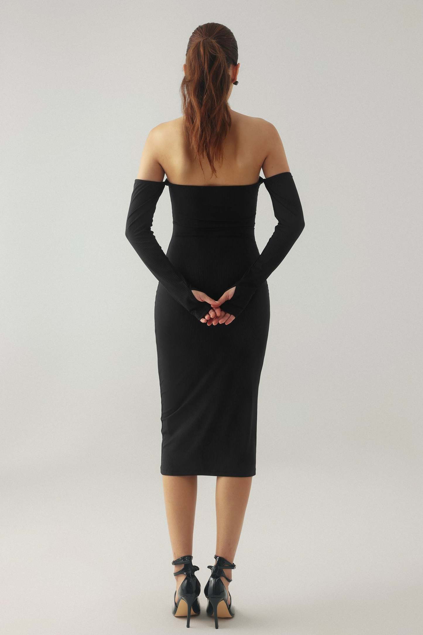 Ona Tüp Örgü Midi Elbise