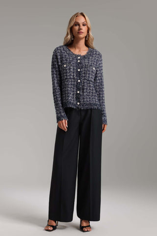 Rafaela Kontrol Desenli Örgü Kaban