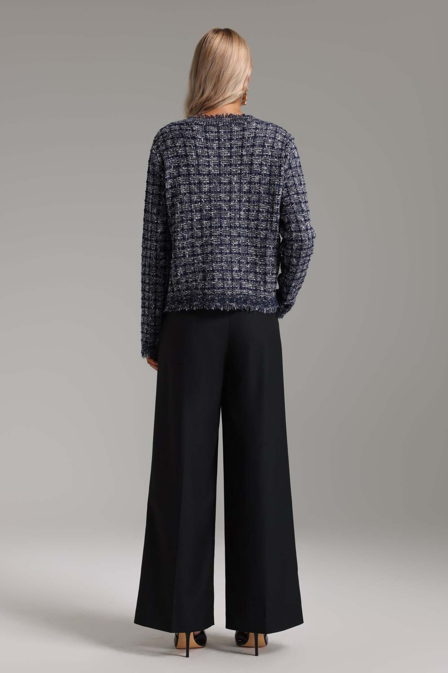 Rafaela Kontrol Desenli Örgü Kaban