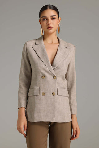 Rayen Çift Düğmeli Blazer Ceket