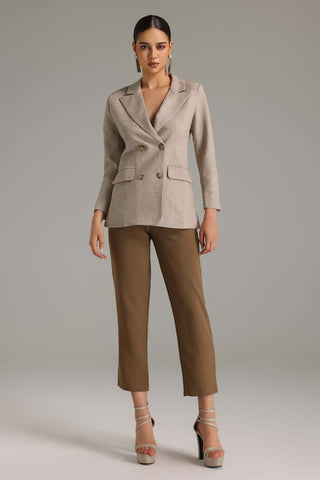 Rayen Çift Düğmeli Blazer Ceket