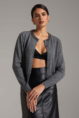 Rode Taş İşlemeli Kazak