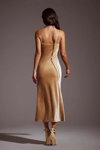 Rosalind Kadife Maxi Elbise