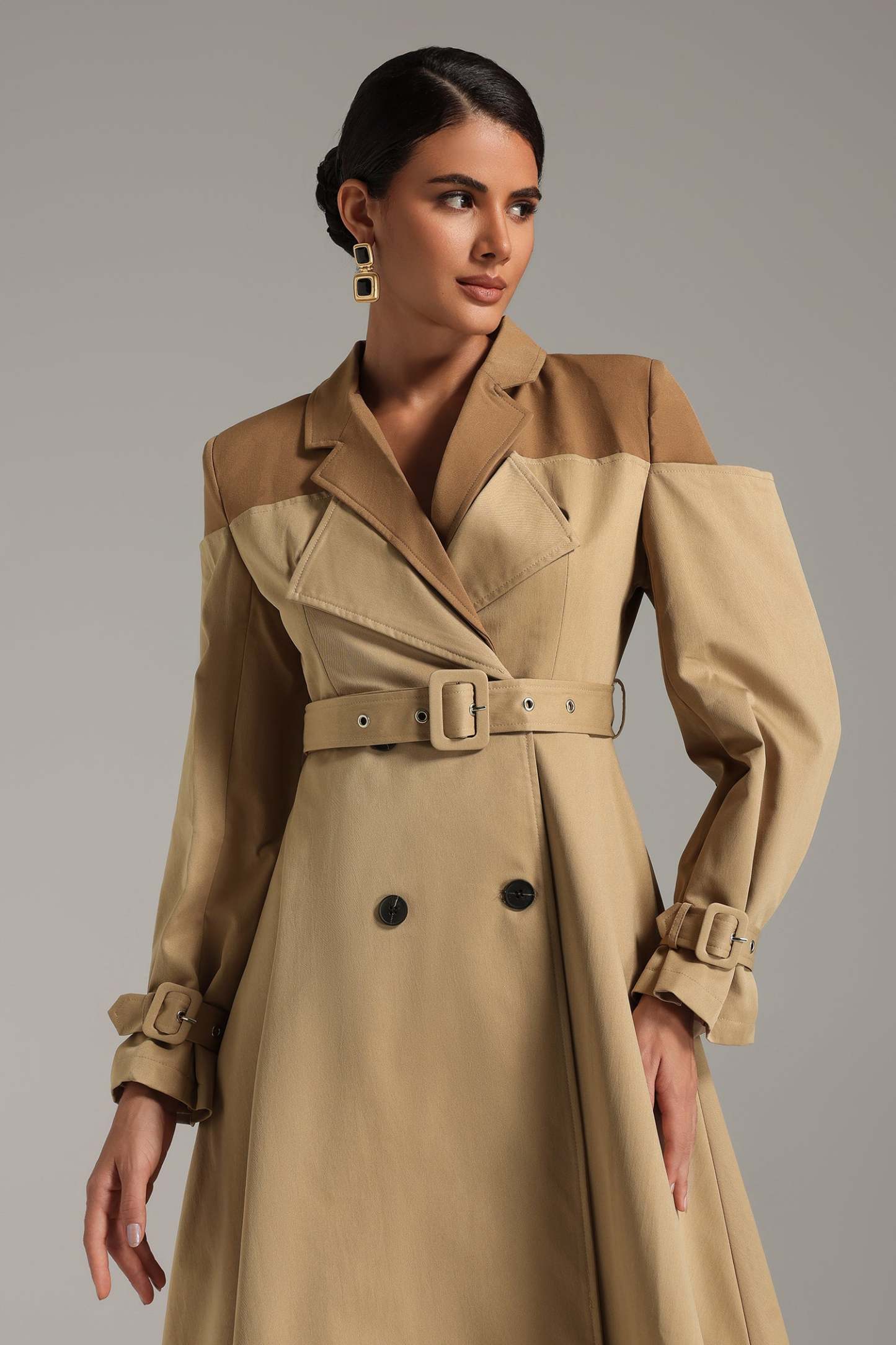 Rotte Patchwork Midi Elbise