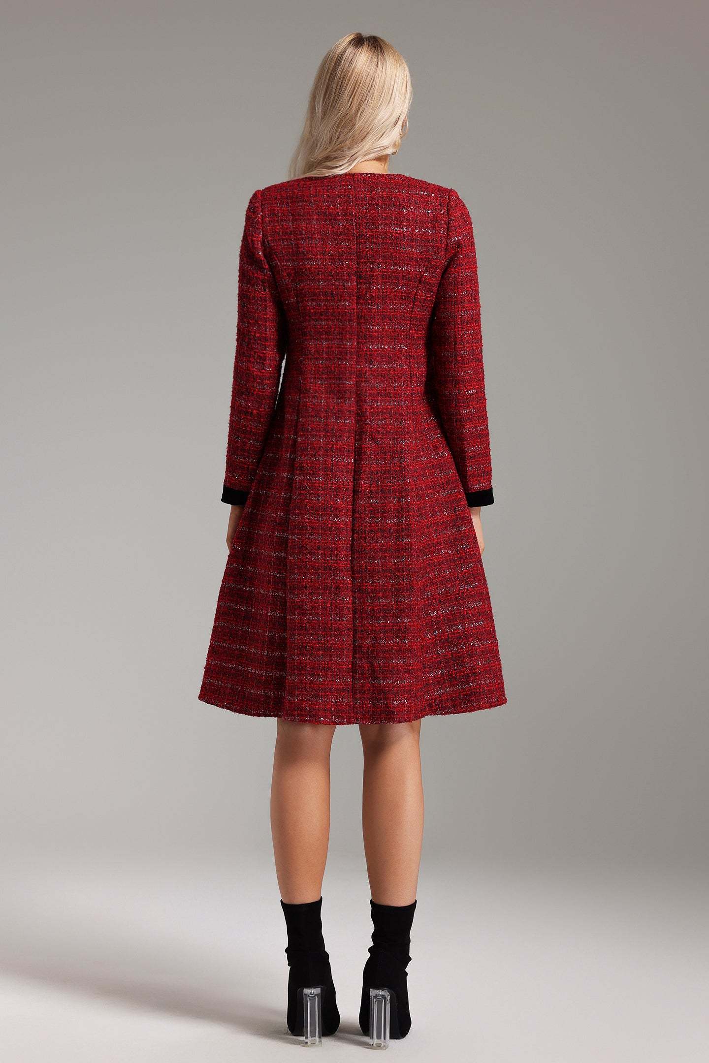 Ruthie Yuvarlak Yaka Midi Elbise