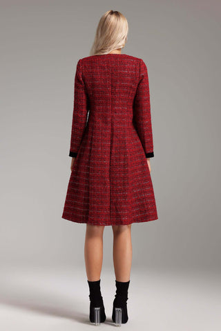 Ruthie Yuvarlak Yaka Midi Elbise