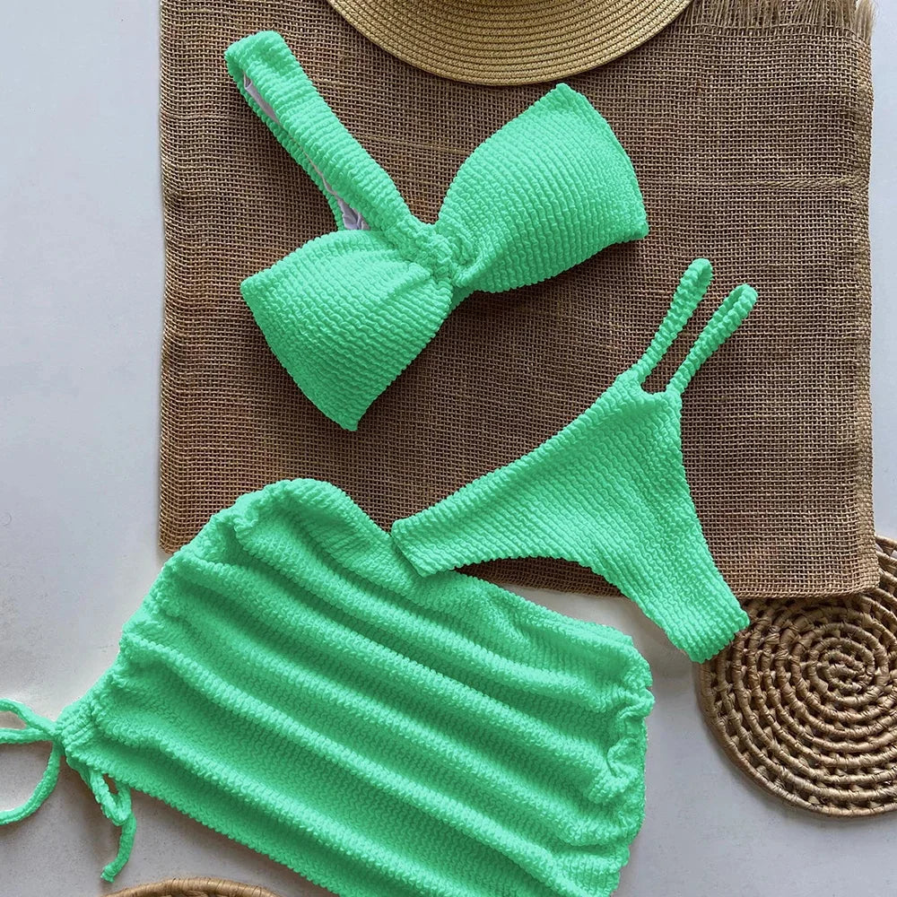 The Angel Brazilian Örgü Bikini Takımı