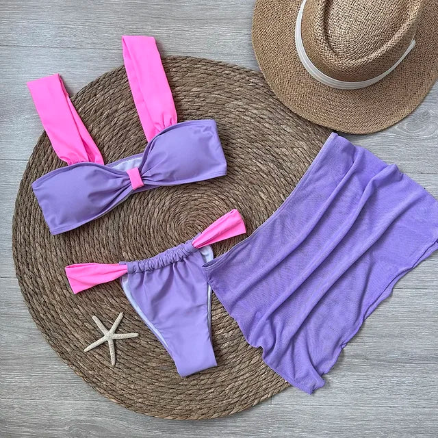 Two-Tone Bikini Takımı