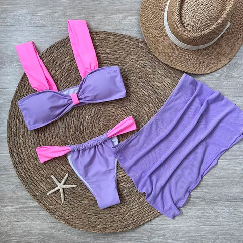 Two-Tone Bikini Takımı