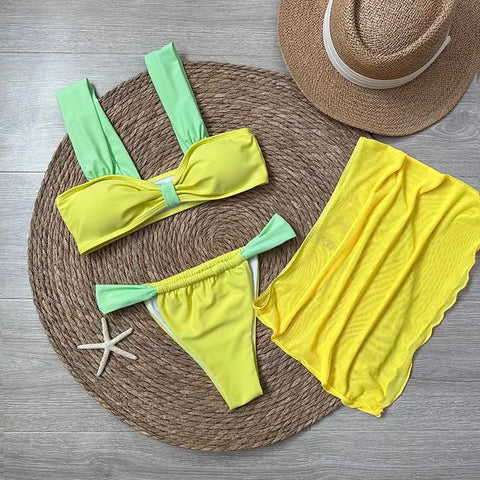 Two-Tone Bikini Takımı