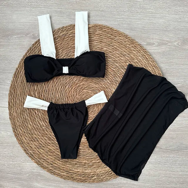 Two-Tone Bikini Takımı