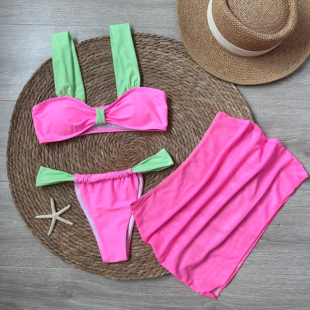 Two-Tone Bikini Takımı