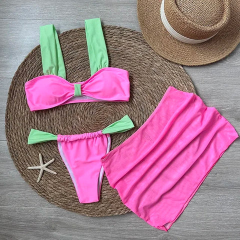 Two-Tone Bikini Takımı