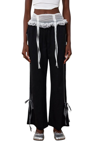 Dantel Fiyonklu Pantolon