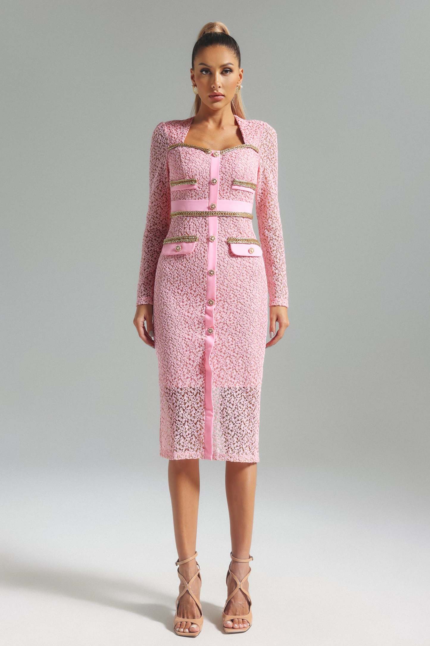 Sasha Dantel Mini Elbise