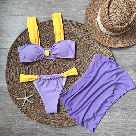 Two-Tone Bikini Takımı