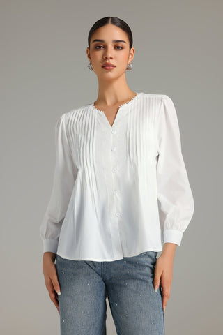 Yasir Pileli Uzun Kollu Gömlek