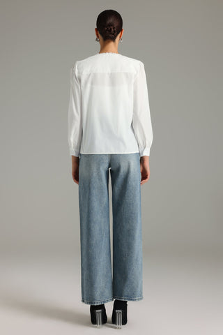 Yasir Pileli Uzun Kollu Gömlek