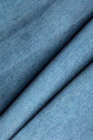 3D Çiçek Dantelli Tank Denim mini Elbise