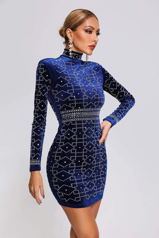 Naima Kadife Mini Elbise