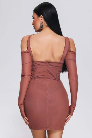 Mesh Mini Elbise