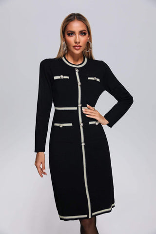 Magdalena Örgü Midi Elbise