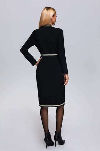 Magdalena Örgü Midi Elbise