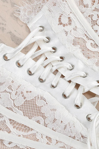 Venus Straplez Dantel Korse Mini Elbise
